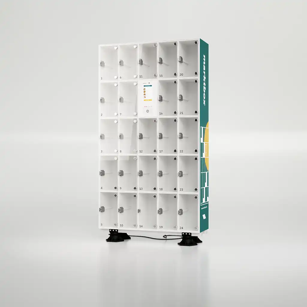 marktbox 24 – kompakter Weinautomat mit 24 Fächern